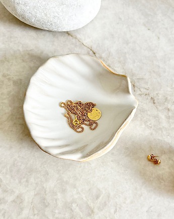 Ceramiczna muszla S - talerzyk na biżuterię, Och ceramika