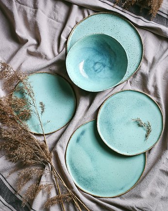 Ceramiczna miska lunchowa MIĘTUS, Naturalnie, Z Gliny
