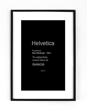 Plakat Helvetica, elements