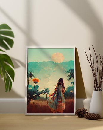 Plakat Boho Kobieta 2, Abstraktoria