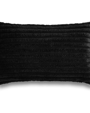 Cord czarna poduszka dekoracyjna 50x30, Poduszkowcy