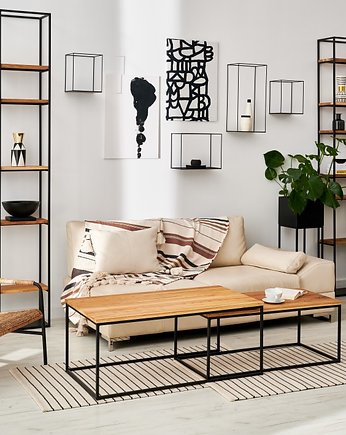 Komplet dębowych stolików kawowych HELSINKI, Projekt Loft