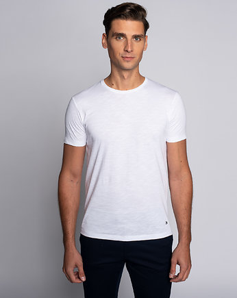 T-shirt męski, KOSZULKA ceretta biały, BORGIO