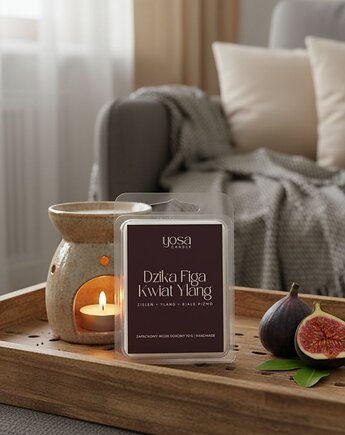 Wosk zapachowy do kominka Dzika Figa i Kwiat Ylang 70 g, Yosa Candle