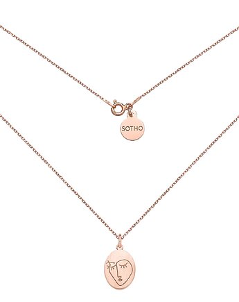 Medalion z różowego złota Face N3, SOTHO