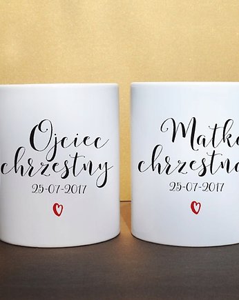 Kubki dla Matki i Ojca Chrzestnego, data chrztu, Sowia Aleja