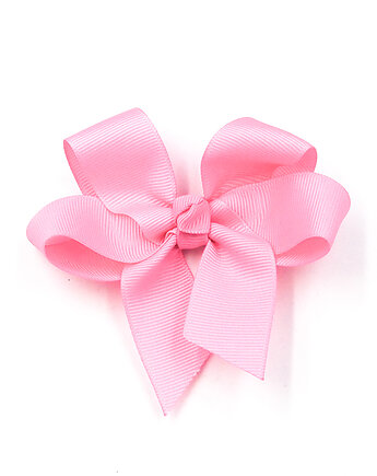 Spinka do włosów duża kokarda Big Bow Geranium Pink, OKAZJE - Prezent na Baby shower
