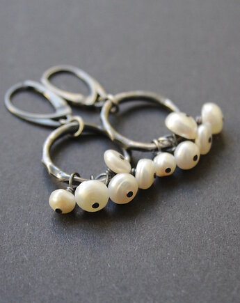 Kolczyki perły na kole, fado