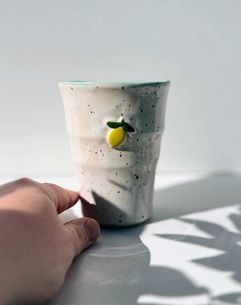 Kubek ceramiczny wysoki cytrynka, Strefa Ceramiki