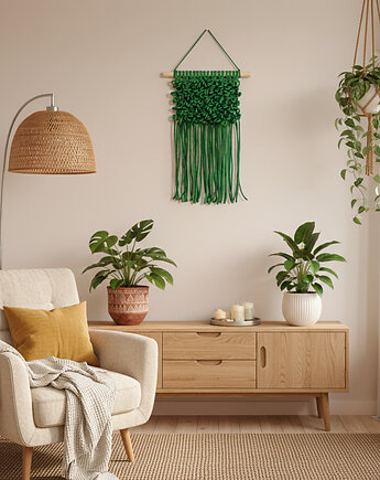 Makrama makatka dekoracja ścienna w stylu boho, Barwny Zakątek