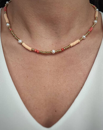 Naszyjnik Koraliki Katsuki, Koral i Perły Naturalne, Bring Biżuteria