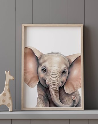 Plakat do pokoju dziecięcego z słoniem P107, TamTamTu