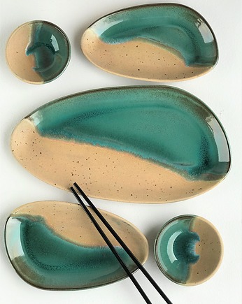 Zestaw ceramiczny do sushi  dla dwojga, Ceramika Tyka