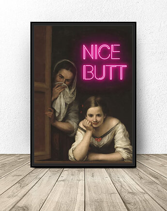 Plakat do łazienki "Nice butt", scandiposter