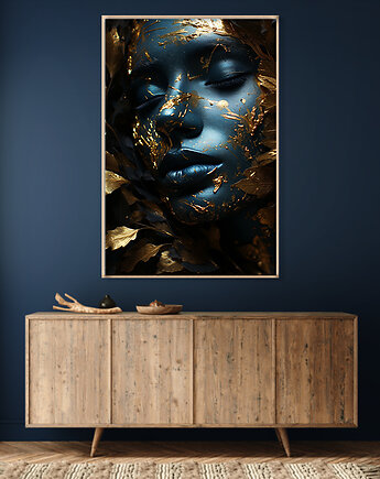 Złota muza - Plakat - Druk - Fotografia, Abstrakcja, Surrealizm, Loft #6, Black Sapphire Art
