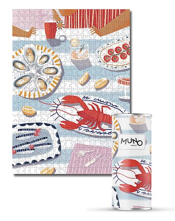 Puzzle 500 "The Oysters" by Magda Pawliczek w tubie, MUNO puzzle