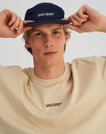 Czapka sztruksowa CAMPER granatowa, HARP TEAM