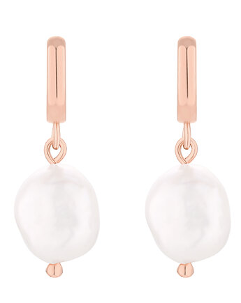 Kolczyki z różowego złota z perłami, SOTHO