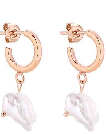 Półkola S z różowego złota z naturalnymi perłami, SOTHO