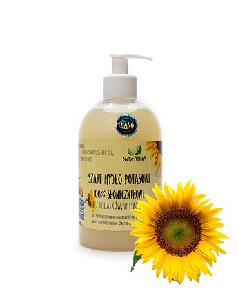 SZARE MYDŁO POTASOWE 100% SŁONECZNIKOWE 500ml, naturanna