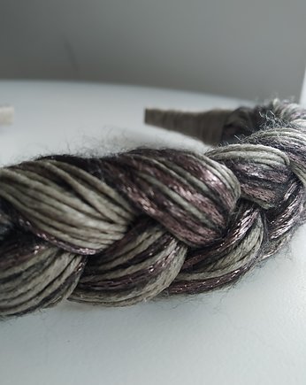 Opaska lniana z różem, Sparklyyarn
