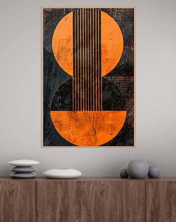 Geometria natury - Plakat, druk - Minimalizm, Boho, Loft #13, Black Sapphire Art