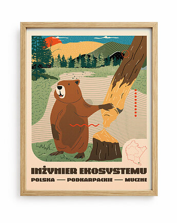 Plakat Inżynier ekosystemu, Ewelina Gąska