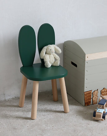 Drewniane krzesełko zając, OSOBY - Prezent dla dziecka