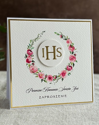 Zaproszenia na komunię, wzór 28B, Anna Art and Crafts