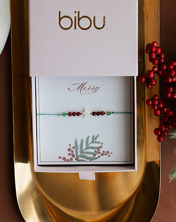 Bransoletka świąteczna z gwiazdką, prezent na święta, Bibu bijoux