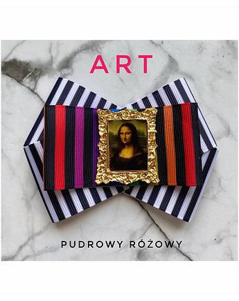 Brosza  ART z obrazem Mona LisaNEW 1szt, Pudrowy Różowy