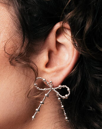 Kolczyki srebrne Kokardki Tęsknota, Vander jewelry