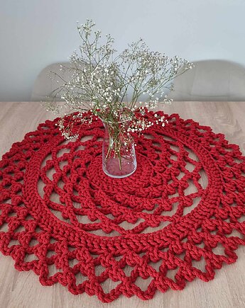 Serweta szydełkowa na stół 70cm, MISZ MASZ Dorota Tyszko