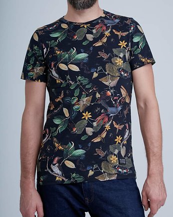 T-shirt męski w print Botanic, NO SUGAR WEAR