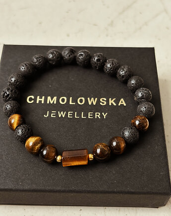 Bransoletka męska Tygrysie Oko, Chmolowska Jewellery