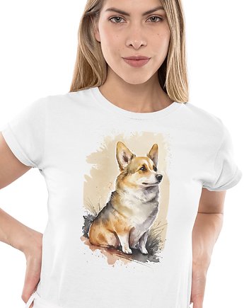Koszulka Corgi pies rasy psów prezent, EvienArt