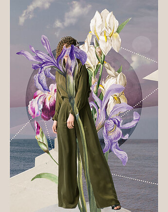 Plakat - Iryda, hint of time collage studio