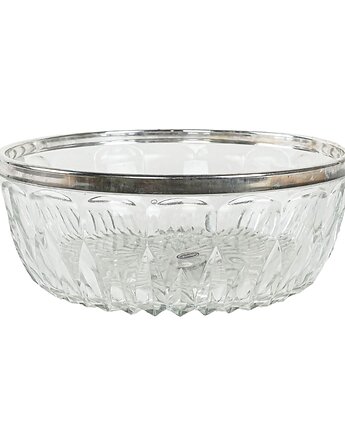 Misa kryształowa, włoski design, lata 60, produkcja: Włochy, Przetwory design