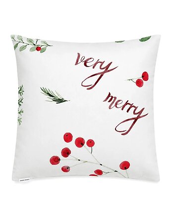 Poszewka Very merry, White pocket
