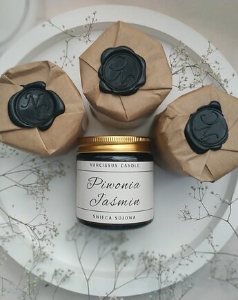 Świeca sojowa piwonia i jaśmin, Narcissus Candle