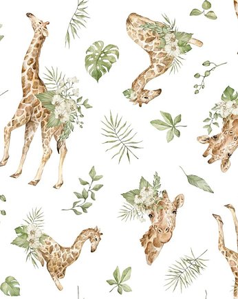 Tapeta Giraffe and Flowers 53cmx10m PZ, Bajkowe Wnetrza