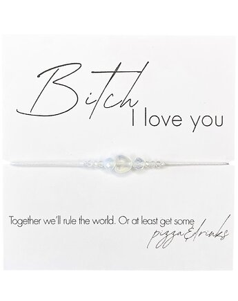 Bi.ch I love you Bransoletka z kamieni naturalnych Opal kryształowy, karolina kosior