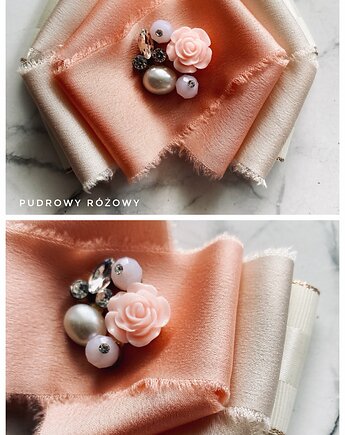 Brosza z kolekcji SOFT Delikatność i kobiecość New, Pudrowy Różowy
