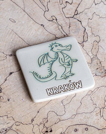 Podstawka/pamiątka KRAKÓW SMOK, studnia ceramiczna