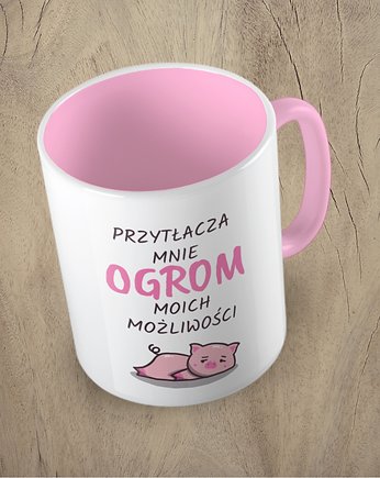 Kolorowy kubek OGROM MOŻLIWOŚCI - ŚWINKA - mix kolorów, Fotobloki and decor