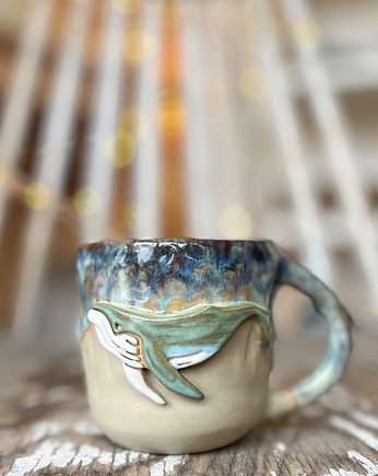 Kubek z wielorybem, ceramic bubble