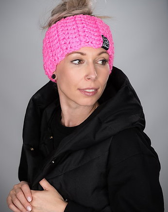 Opaska Mono 35 - RÓŻOWA FLUO, LaCzapaKabra
