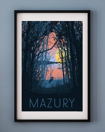 Plakat MAZURY, A. W. WIĘCKIEWICZ