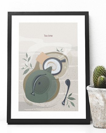 Tea time - plakat A3/B2, Justyna Mioduszewska