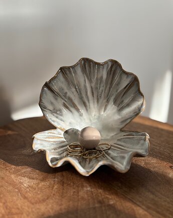 Ceramiczna Podstawka na Biżuterię Muszla Skarbiec Waterfalls, Maison Fragile